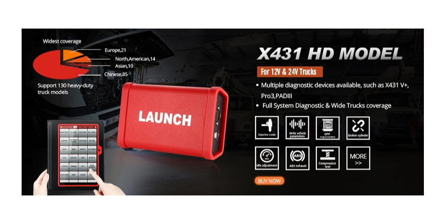 قم بتشغيل وحدة X431 HD التي تعمل مع X431 V +