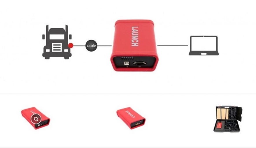 قم بتشغيل وحدة X431 HD لاختبار سيارات الديزل