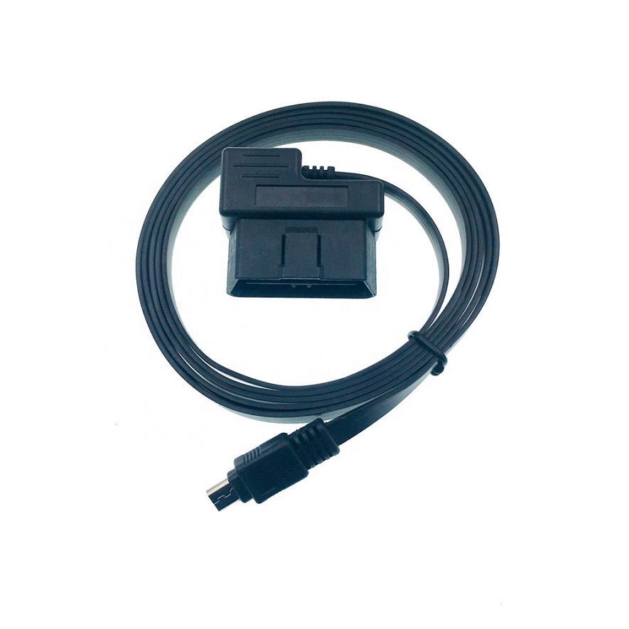 موصل كابل OBD2 USB صغير مسطح