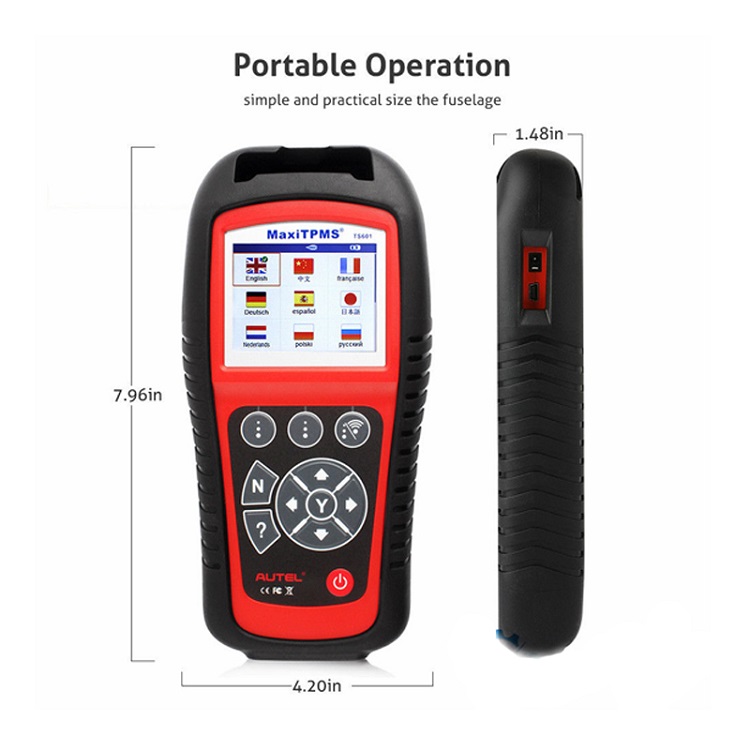 Autel MaxiTPMS TS601TPMS ، أداة TPMS للسيارات ، جهاز اختبار ضغط الإطارات Autel